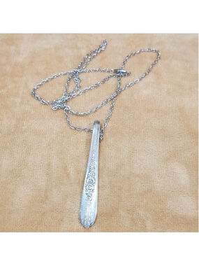 Silverwear Pendant Necklace ONEIDA silverplate ROYAL ROSE